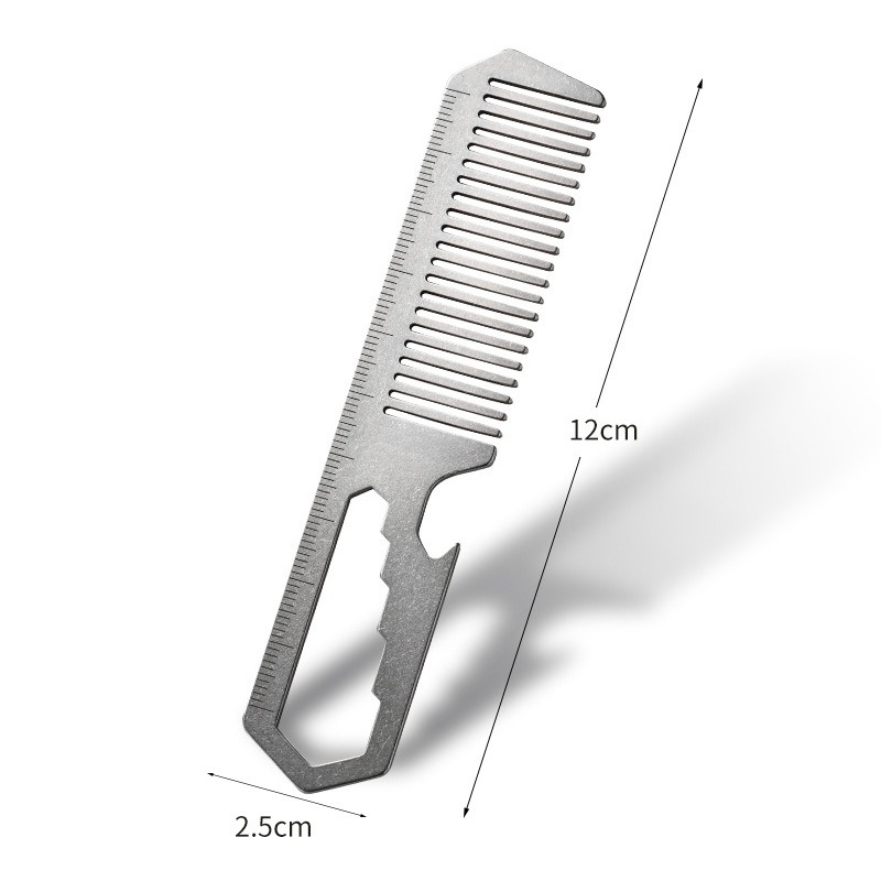 Comb Pocket Titanium - Nuovo Pettine Multifunzionale in Lega di