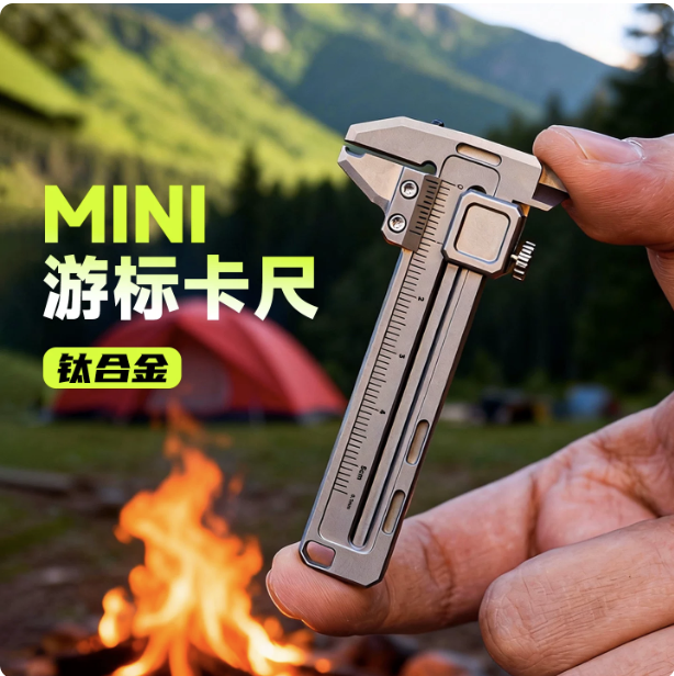 Edc Car Carry - Mini Calibro in Lega di Titanio,