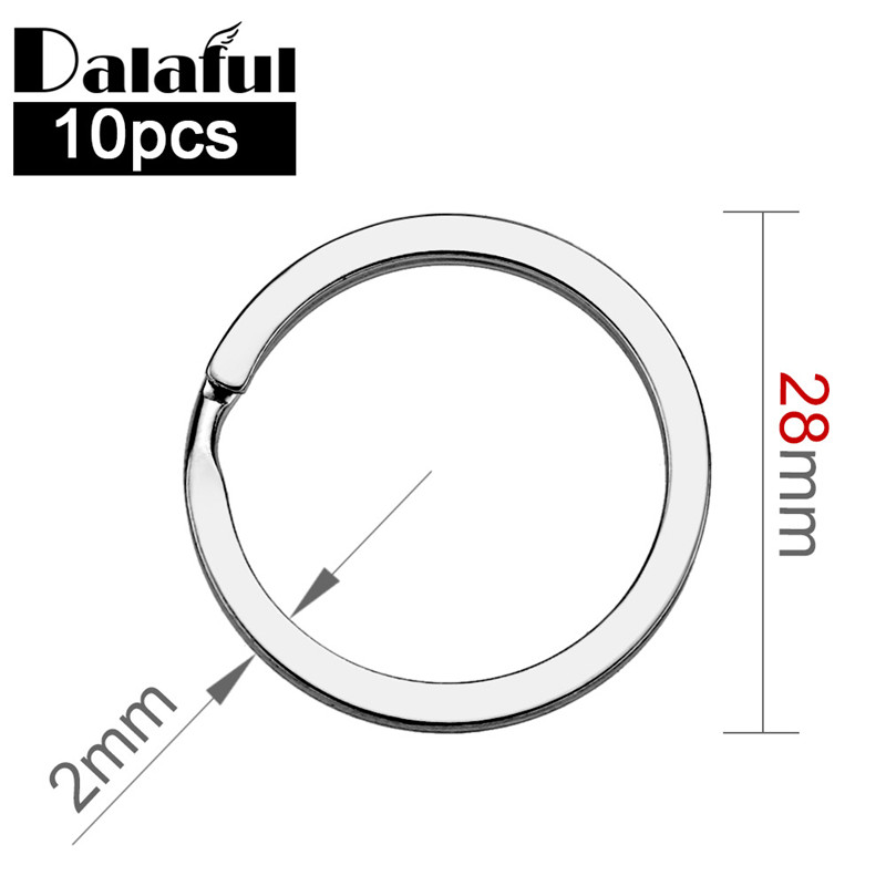 Compass Keychain Mini - 10pcs 28 millimetri Portachiavi Split Rings