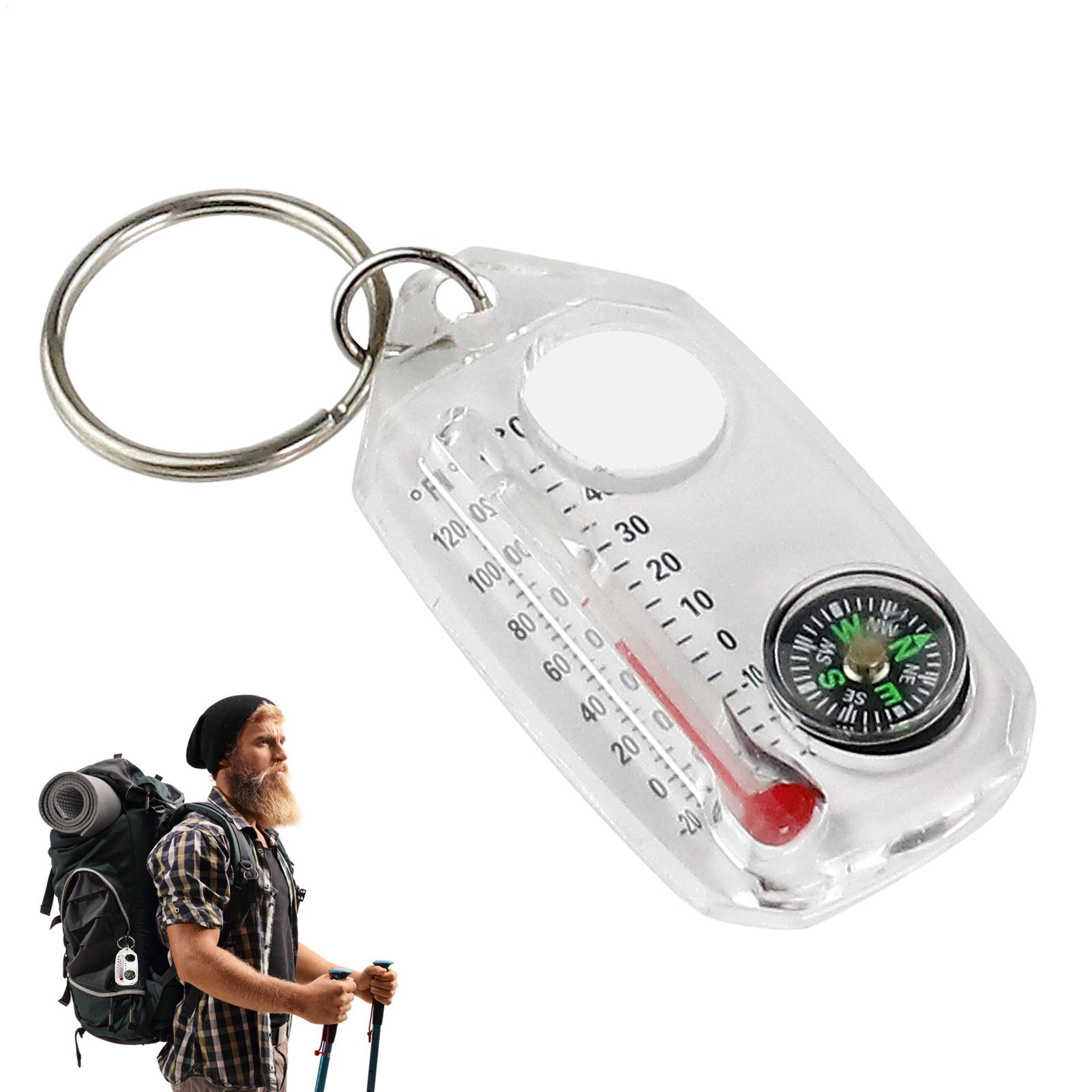 Compass Keychain Mini - Piccola Bussola Portachiavi Portatile, Mini Bussola