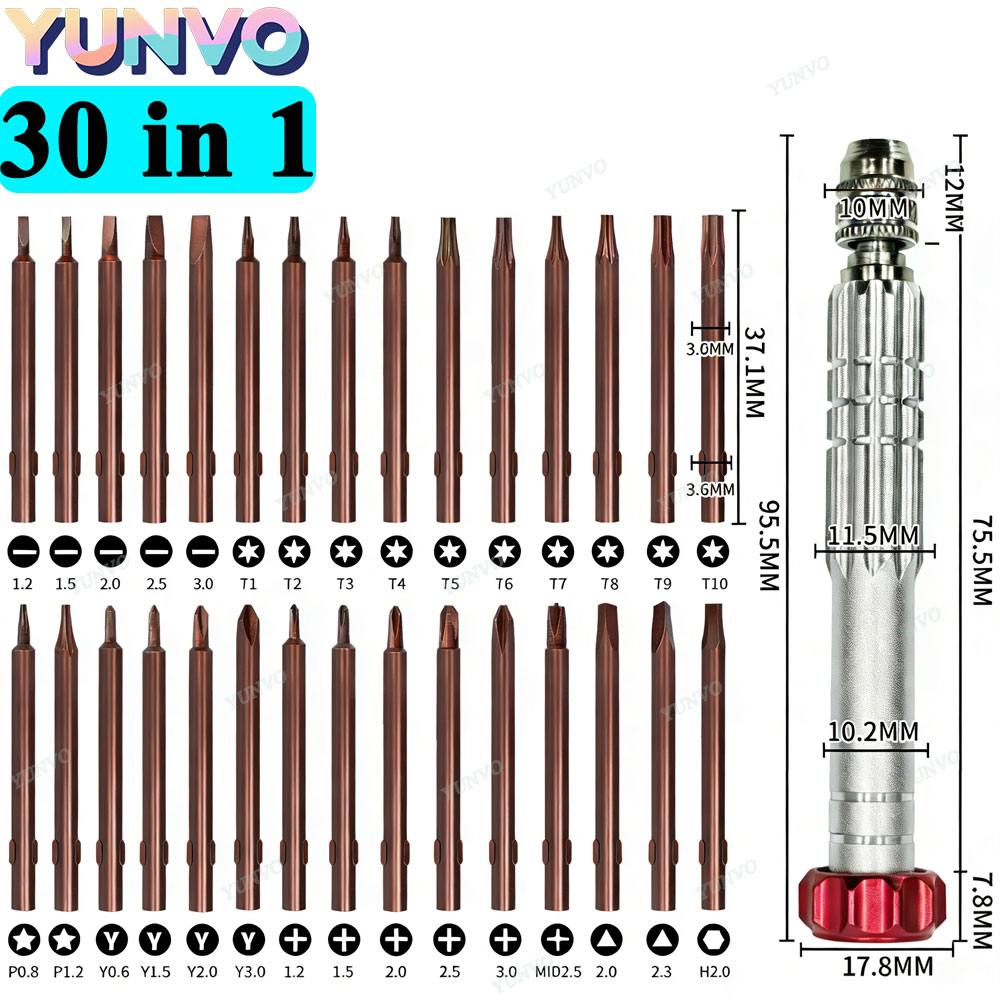 Micro Screwdriver Kit - Set di Cacciaviti di Precisione Magnetici