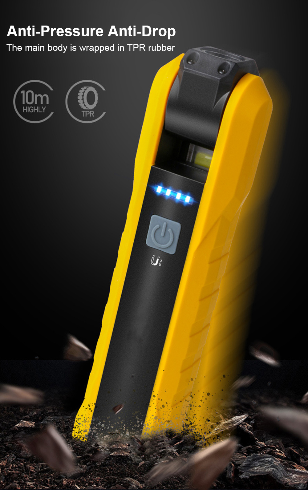 Edc Car Carry - Torcia E2 EDC con magnete Lampada