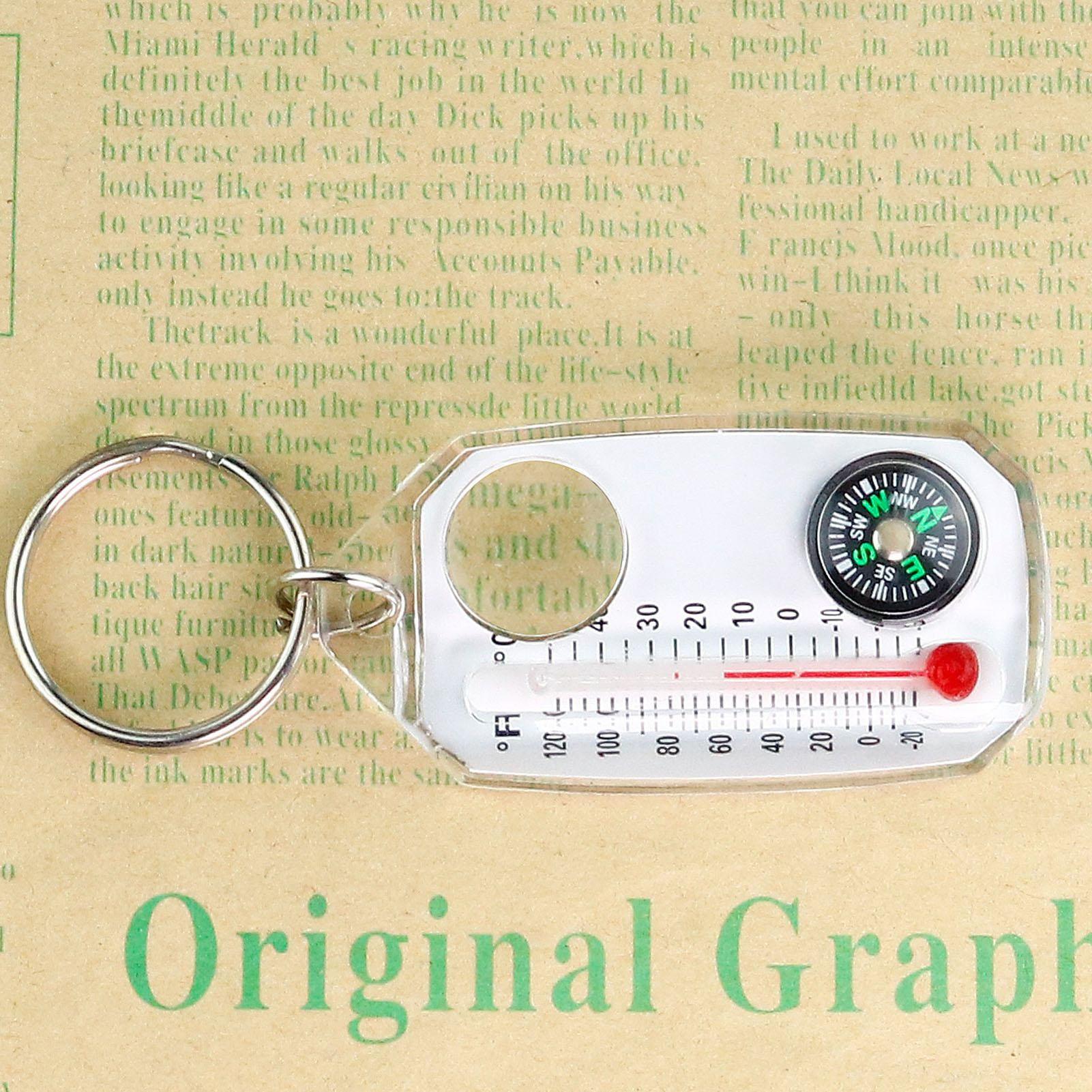 Compass Keychain Mini - Bussola di sopravvivenza tascabile 3 in