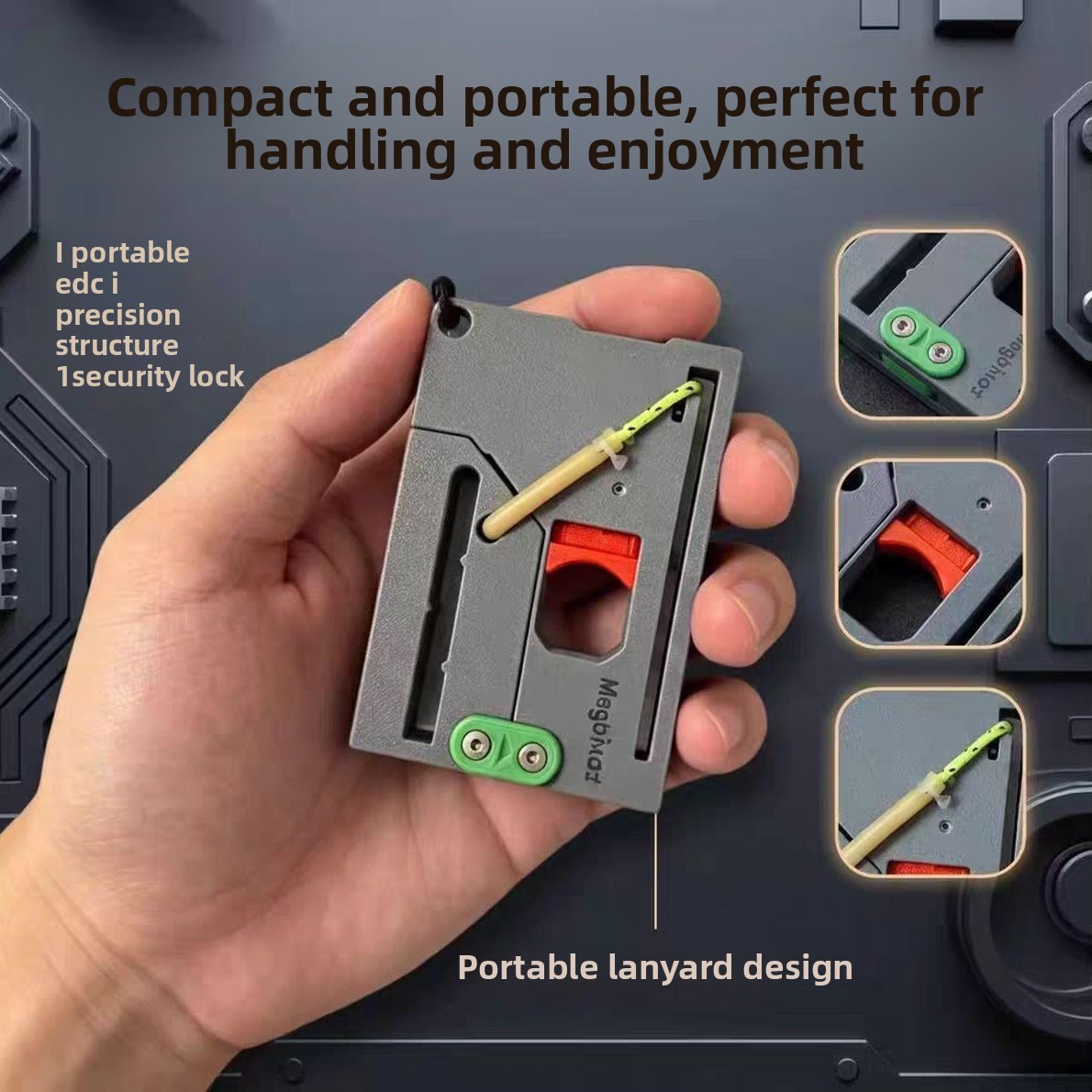 Edc Carry Card - Fionda a Scheda MagaPivot Portatile Pieghevole