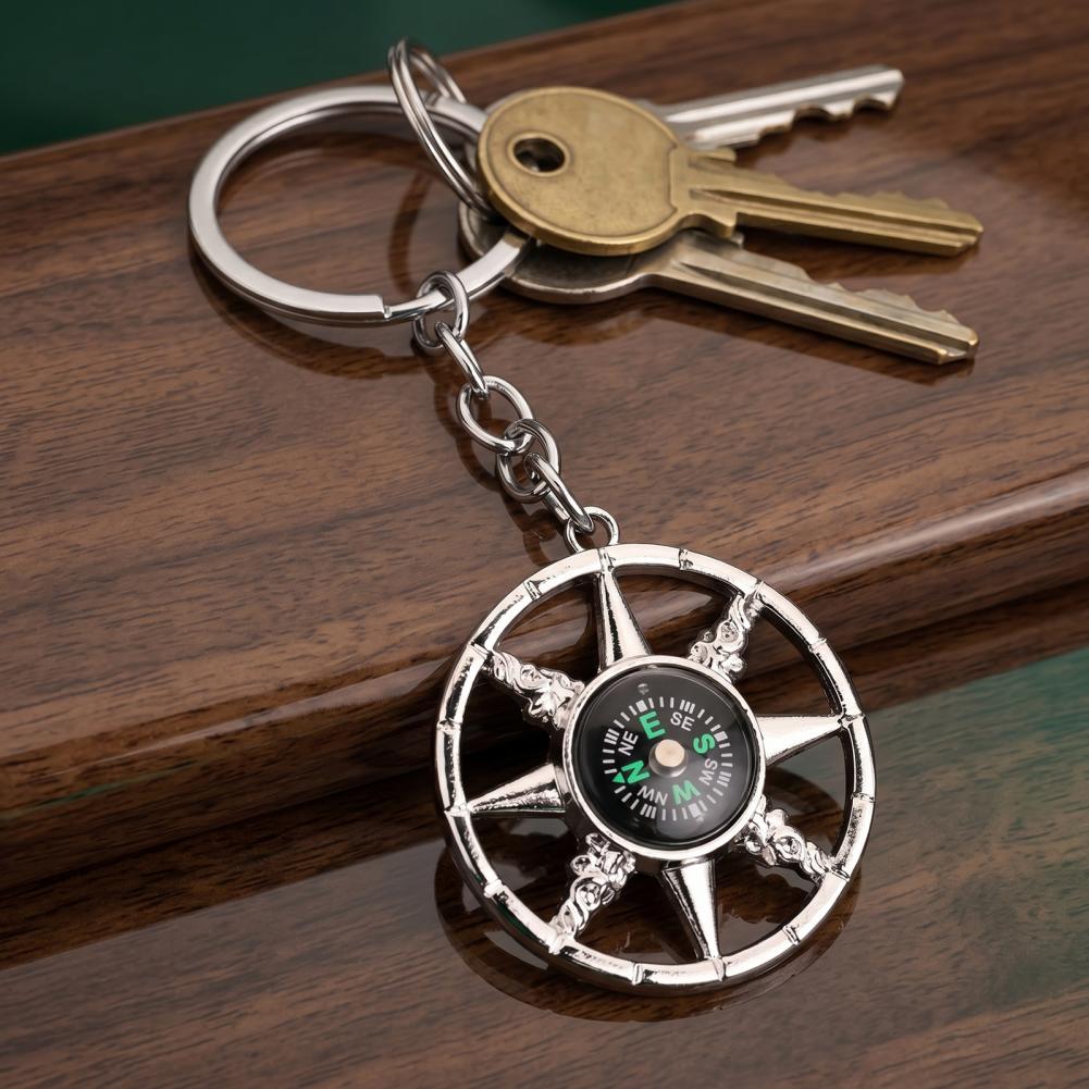 Compass Keychain Mini - Mini Bussola Portachiavi in Lega per
