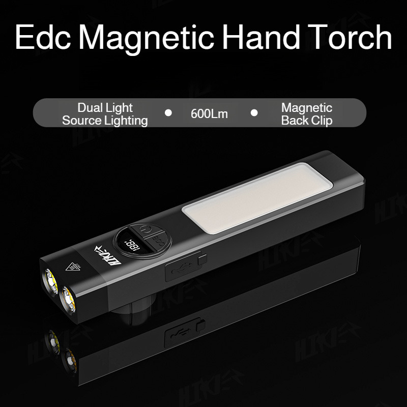 Edc Car Carry - Torcia Multifunzione con Doppia Fonte di