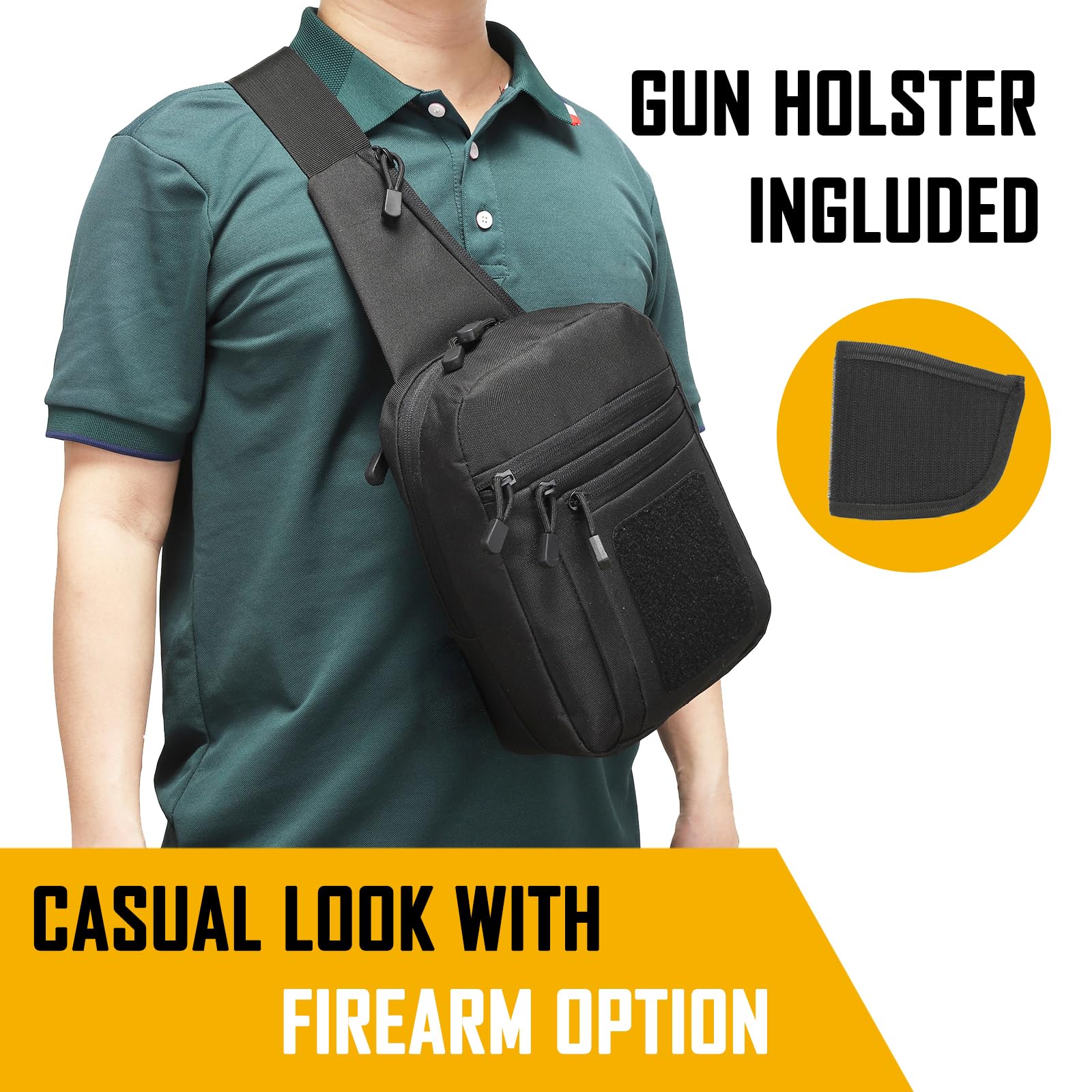 Edc Concealed Carry - Borsa a tracolla da trasporto nascosta