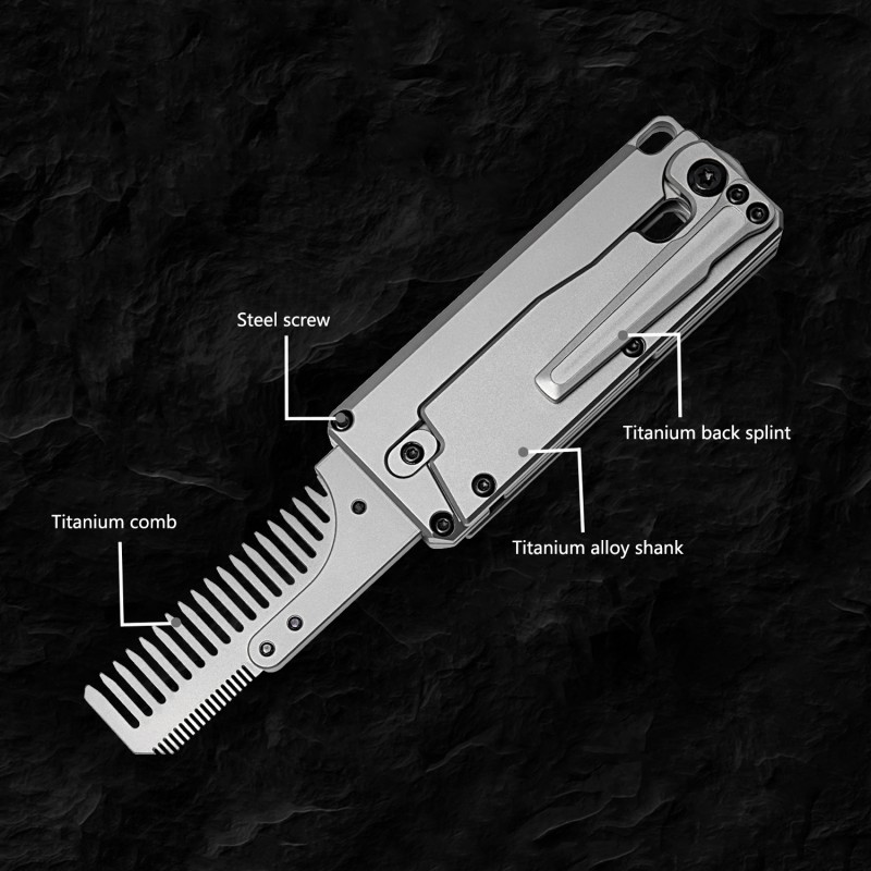 Pettine pieghevole in lega di  - Comb Pocket Titanium recensione e prezzo