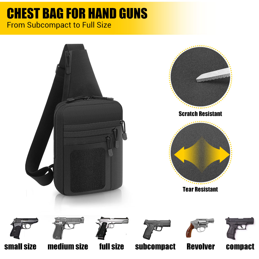 Borsa Tattica per Pistola, Fon - Edc Concealed Carry Bag recensione e prezzo