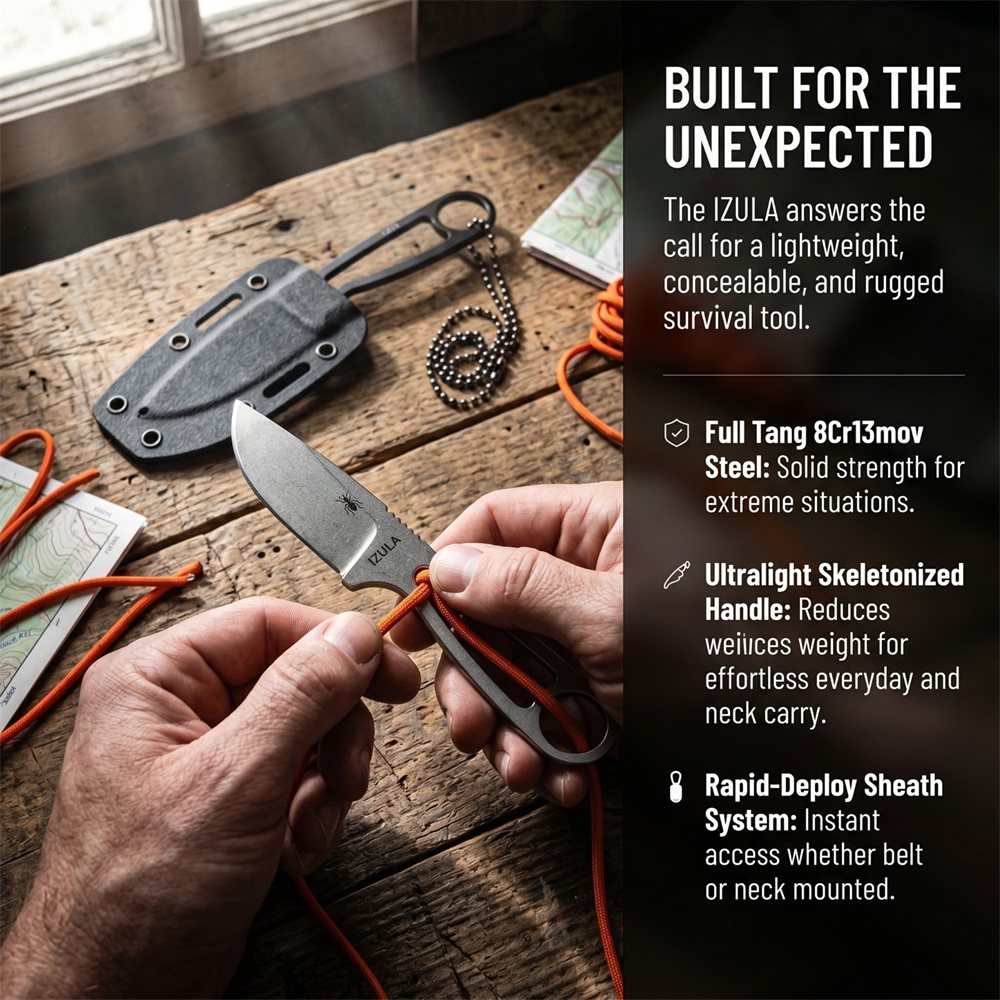 Coltello da Sopravvivenza a La - Edc Fixed Blade Deep Carry recensione e prezzo