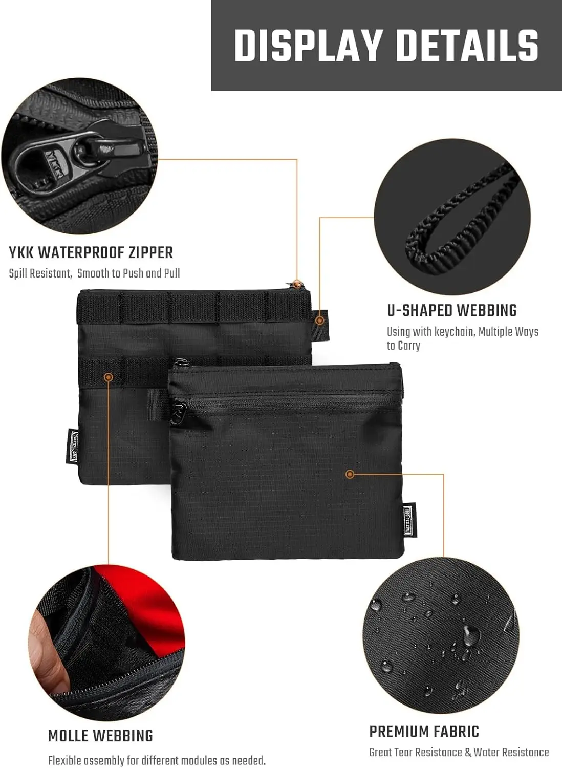 TACTICAL GEEK A14 Slim EDC Pou - Edc Concealed Carry Bag recensione e prezzo