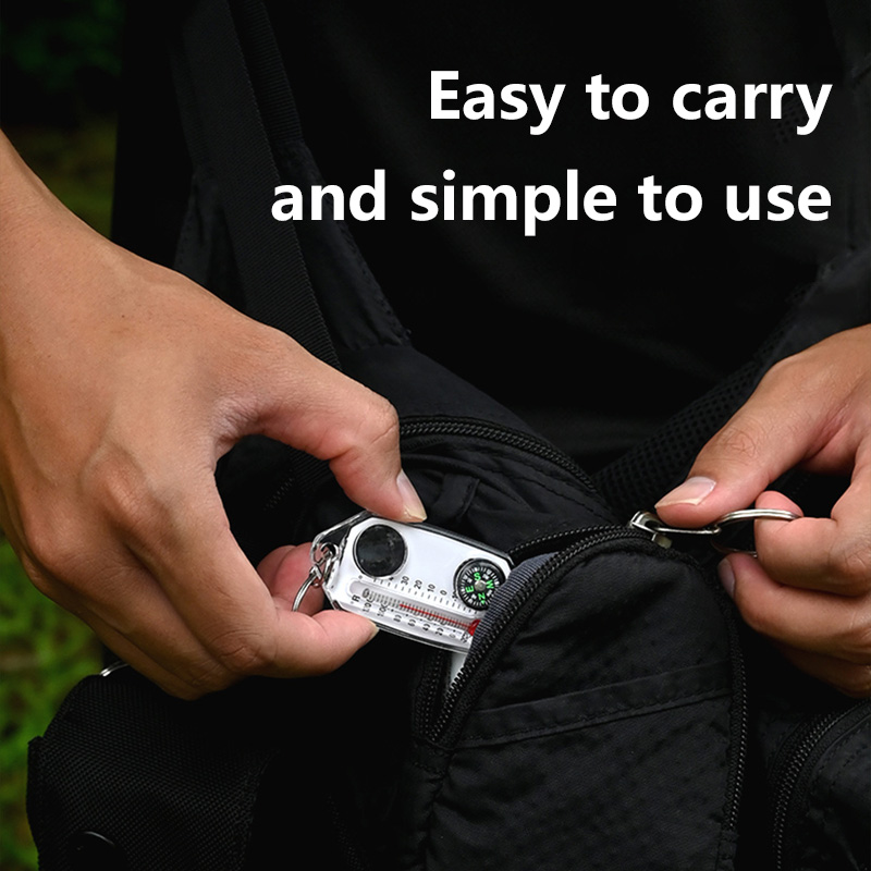 Bussola, Termometro e Lente d' - Compass Keychain Mini recensione e prezzo