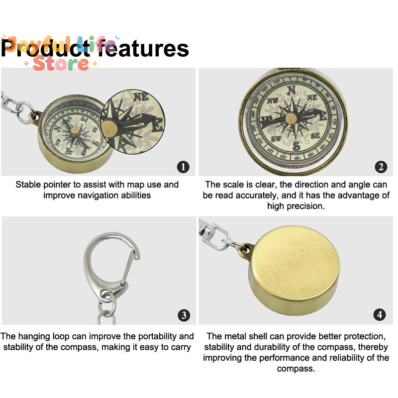 Bussola Tascabile Portatile in - Compass Keychain Mini recensione e prezzo