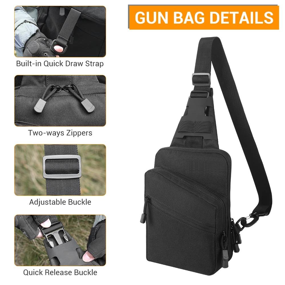 Borsa Tattica per Pistola, Cus - Edc Concealed Carry Bag recensione e prezzo
